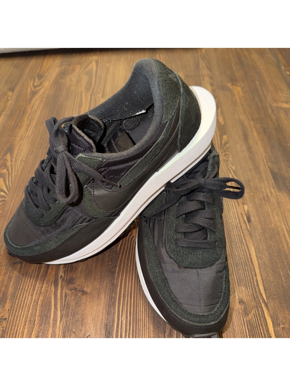 Nike LDWaffle x Sacai Black Nylon 2020 100% Authentic BV0073-002 Sz 10.5